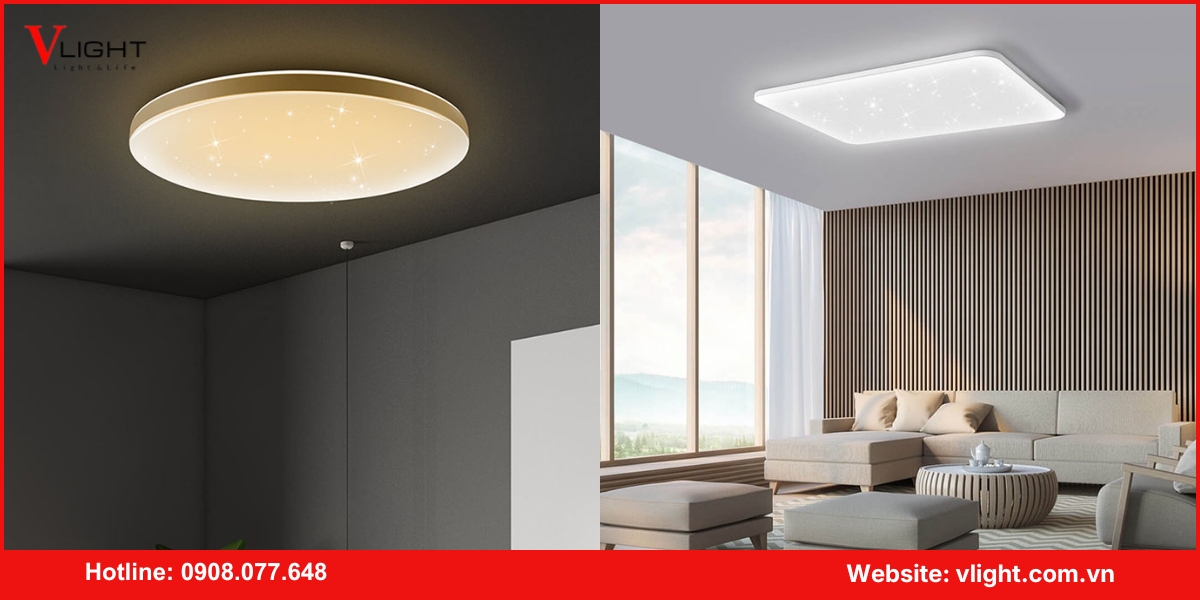 Ưu điểm nổi bật của đèn led ốp trần