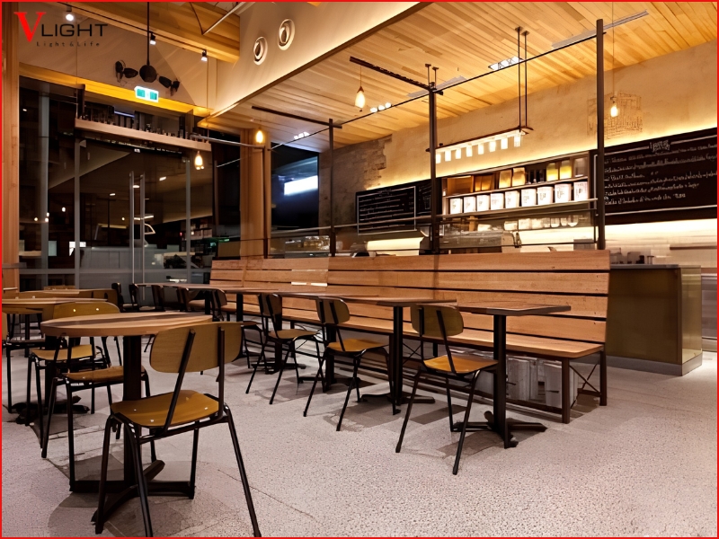 Vai trò của hệ thống chiếu sáng trong không gian quán cafe