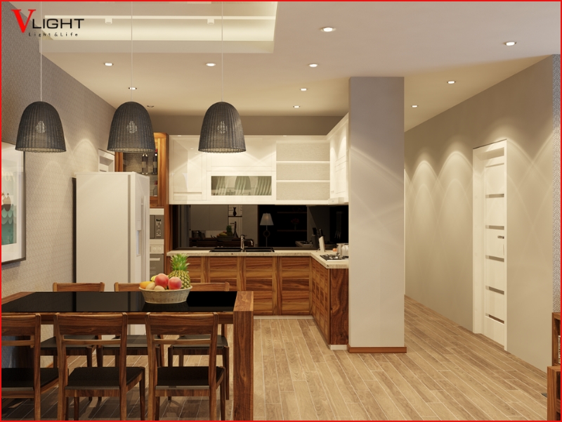 VLight - Đơn vị thi công đèn LED âm trần uy tín cho trần thạch cao
